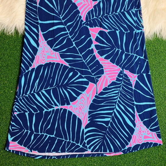 Lilly Pulitzer Maxi Skirt Palm Leaf Zebra Print - Picture 4 of 8